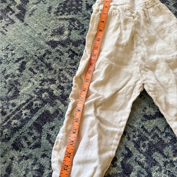 Zara Kids 100% Linen Beige Ruffle Strap Baby Romper Size 3-4 Years - Picture 7 of 10